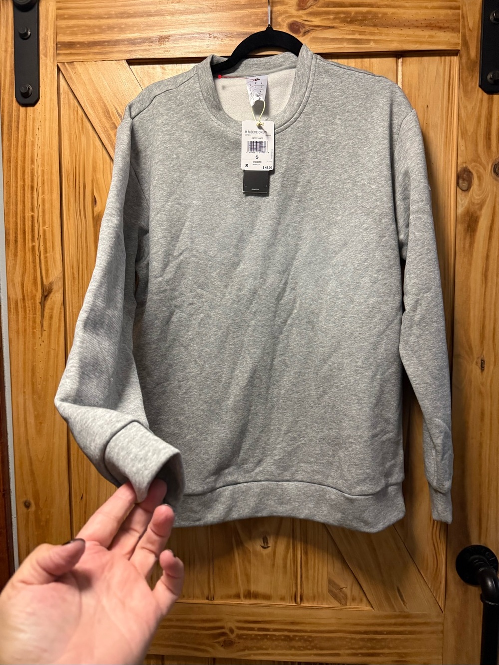 adidas Men's Crewneck Sweatshirt in Heather Gray